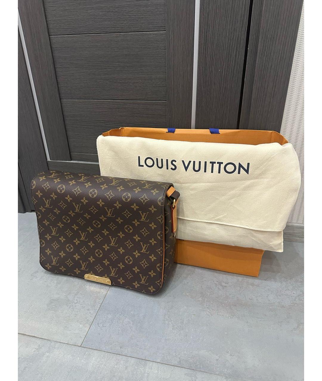 LOUIS VUITTON Коричневая сумка на плечо из канвы, фото 5