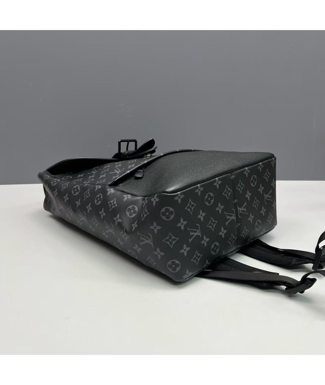 LOUIS VUITTON Черный рюкзак из канвы, фото 3