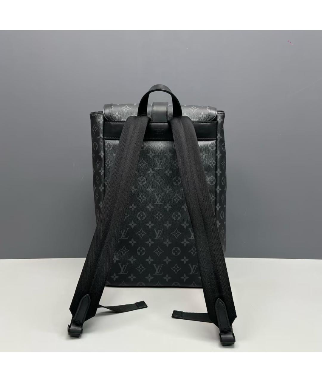 LOUIS VUITTON Черный рюкзак из канвы, фото 2