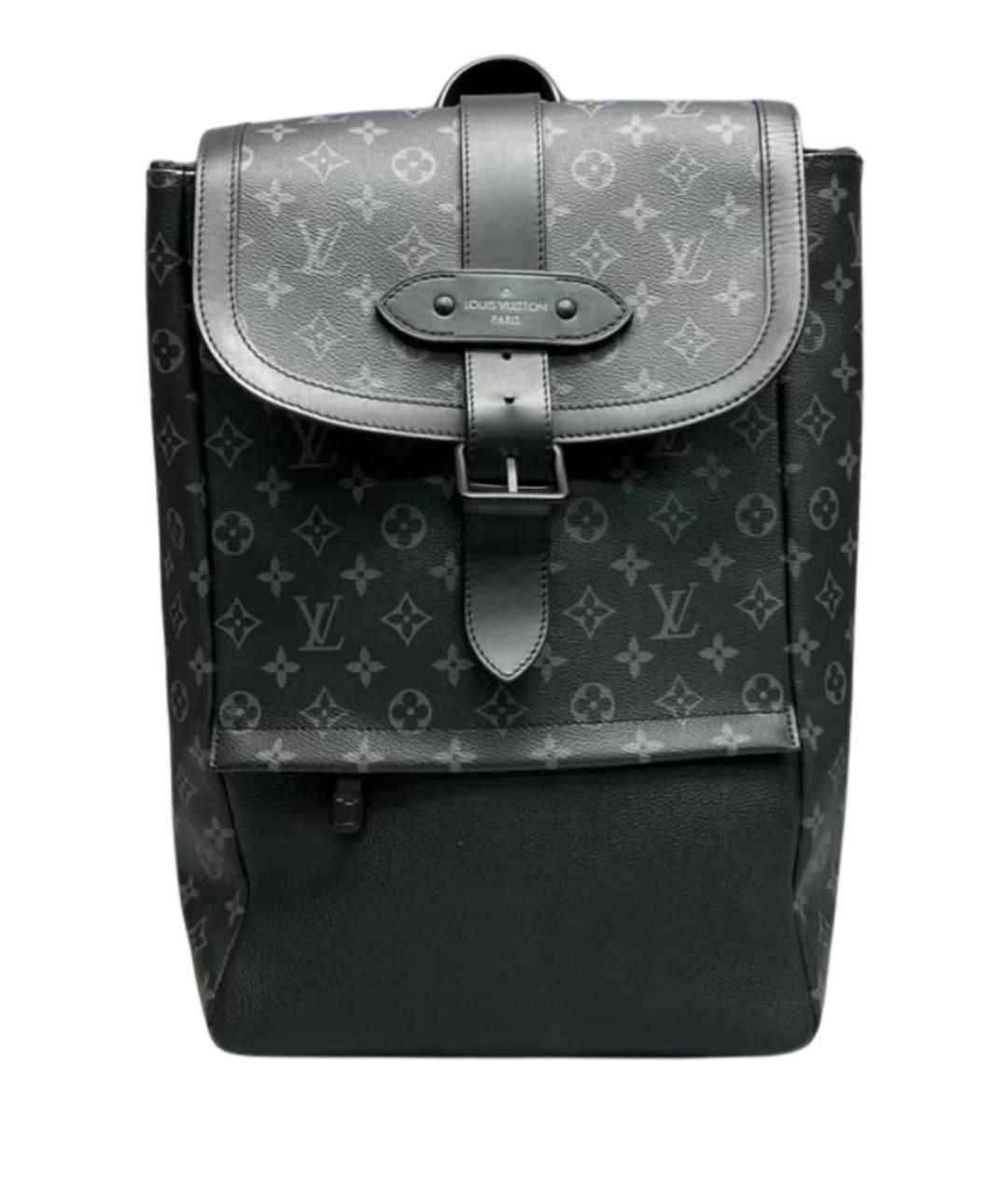 LOUIS VUITTON Черный рюкзак из канвы, фото 1