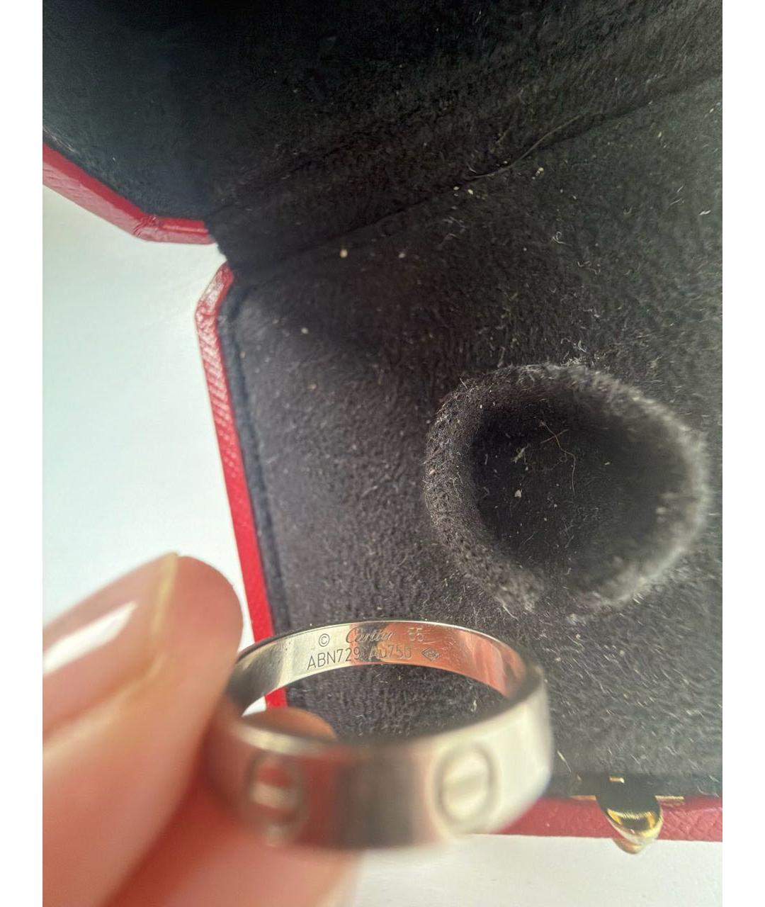 CARTIER Серебряное кольцо из белого золота, фото 4