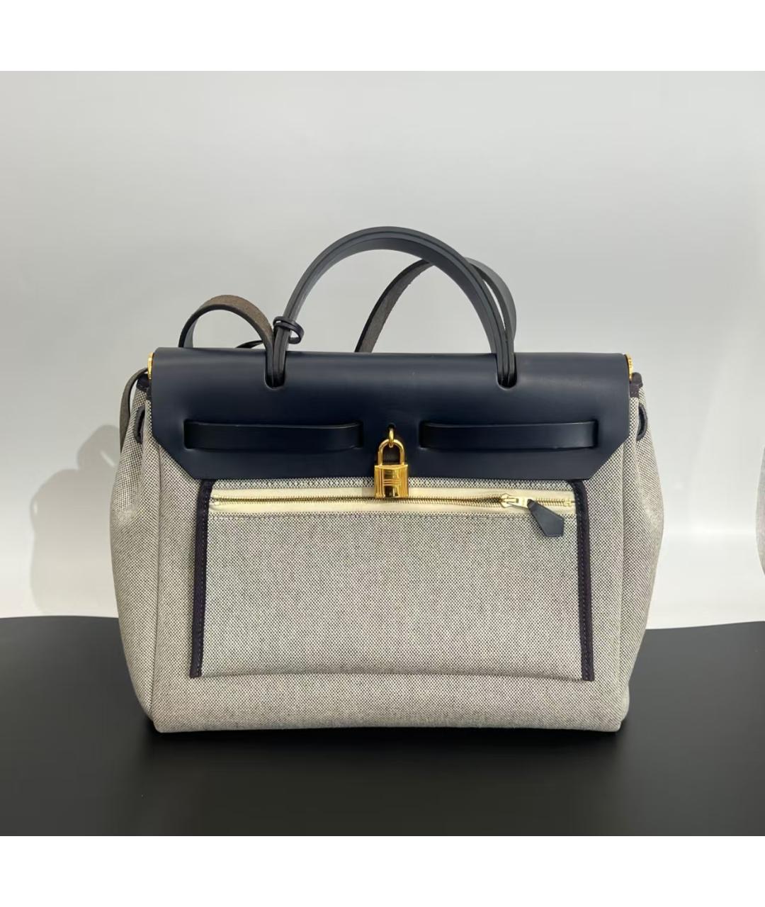HERMES Сумка через плечо из канвы, фото 3