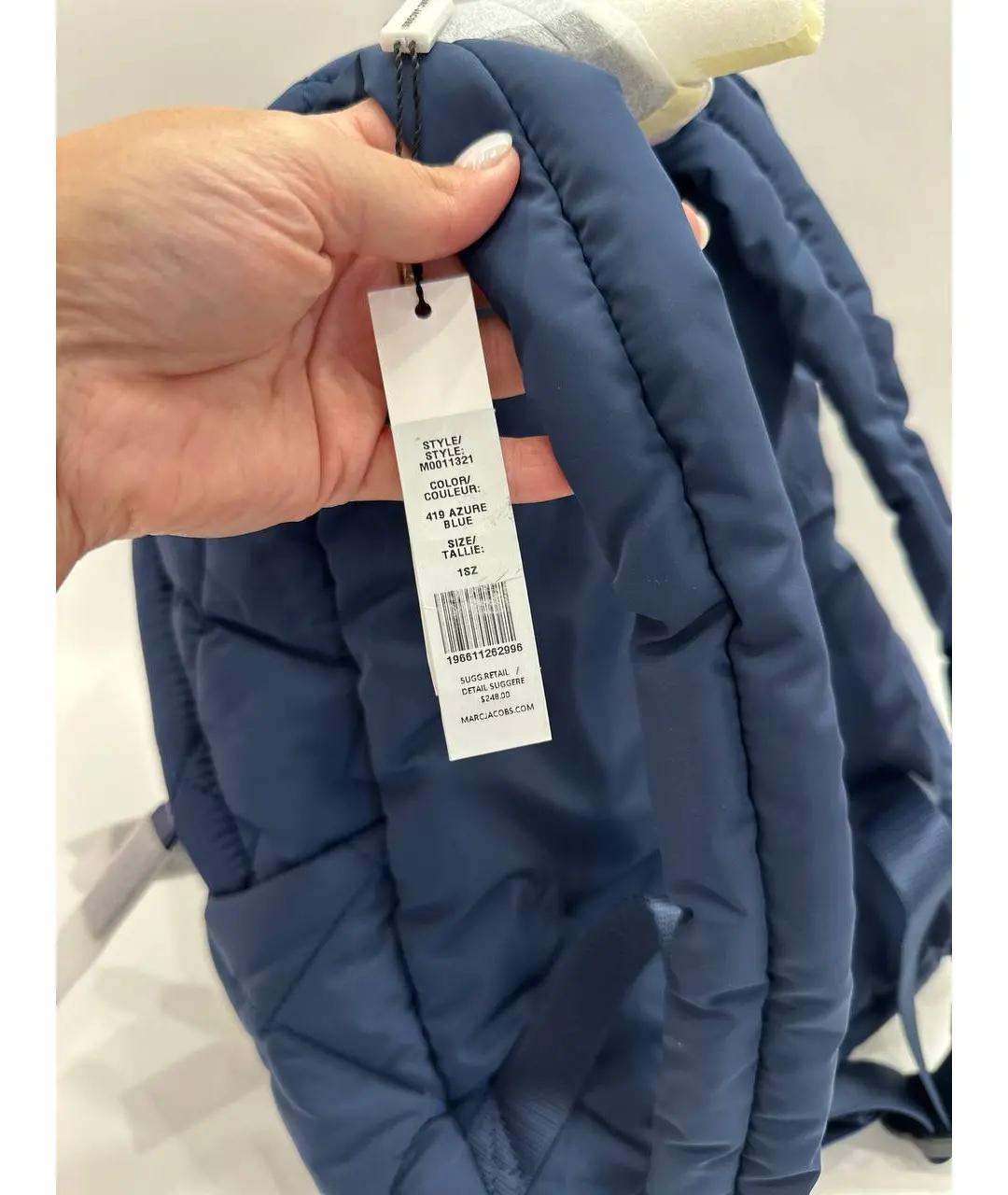 MARC JACOBS Темно-синий нейлоновый рюкзак, фото 5