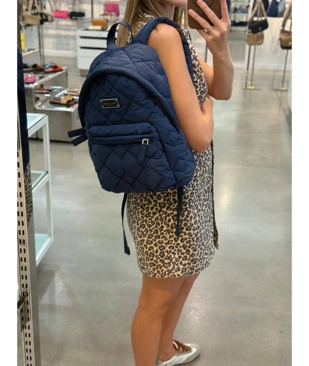 MARC JACOBS Темно-синий нейлоновый рюкзак, фото 6