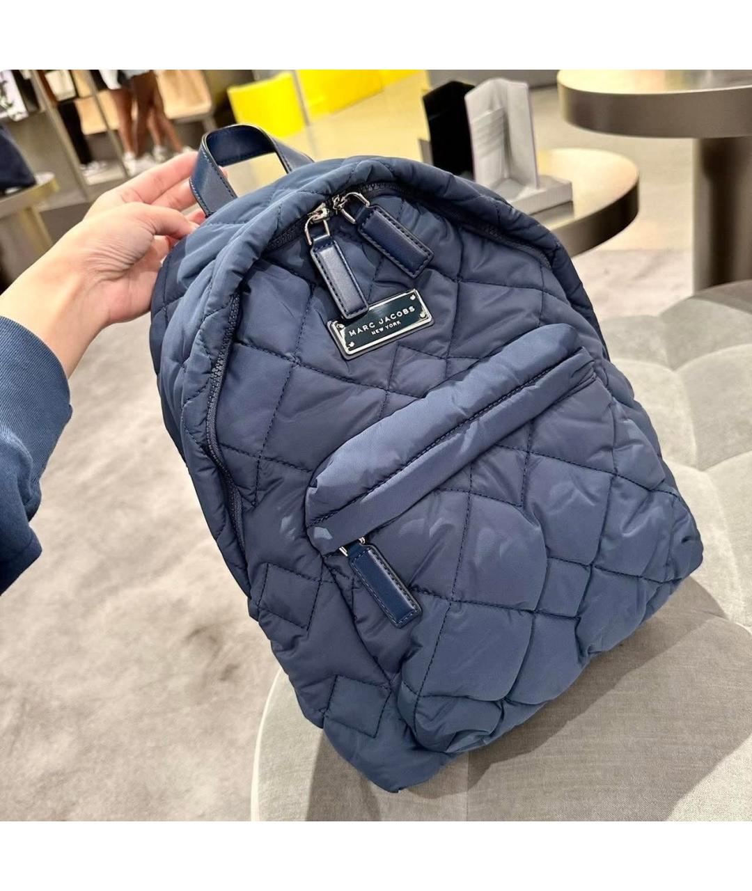 MARC JACOBS Темно-синий нейлоновый рюкзак, фото 2