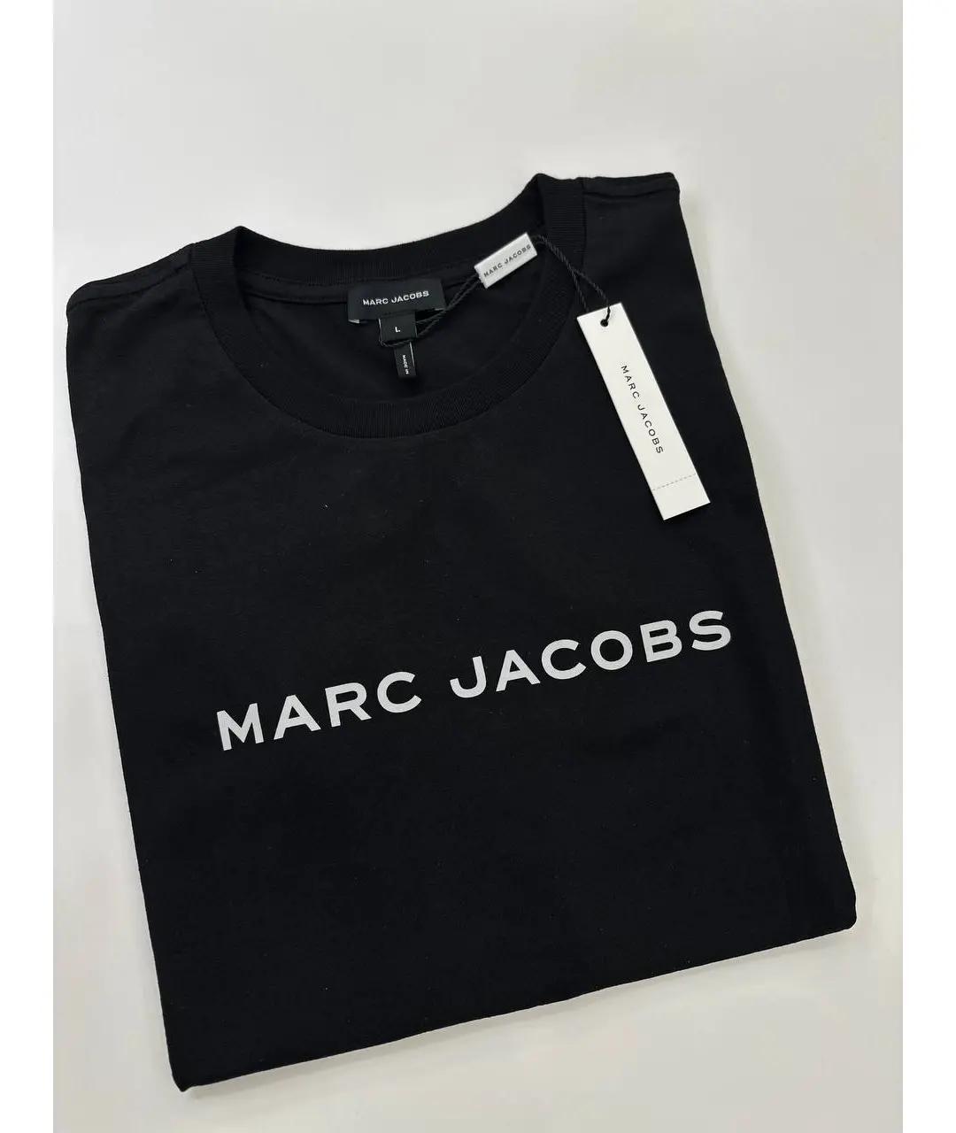 MARC JACOBS Черная хлопковая футболка, фото 2