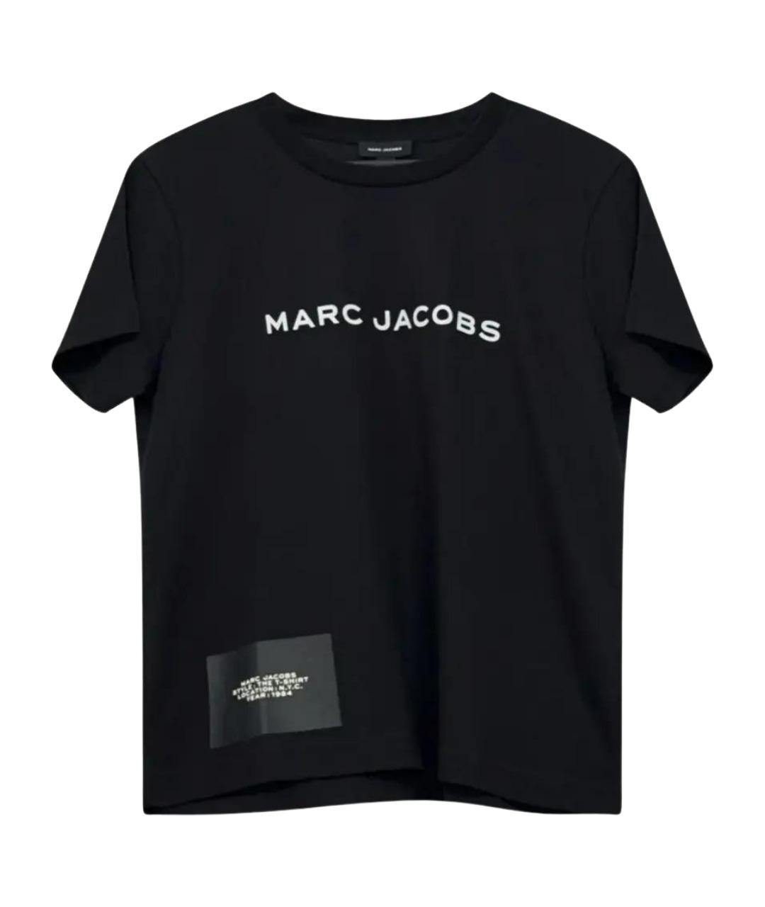 MARC JACOBS Черная хлопковая футболка, фото 1