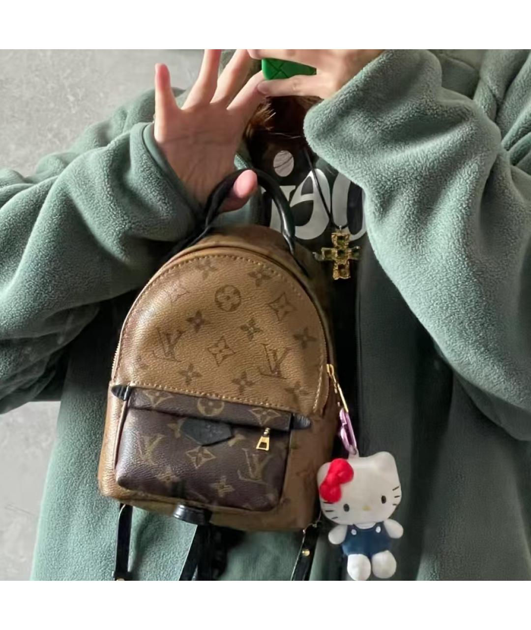LOUIS VUITTON Коричневый рюкзак из канвы, фото 2