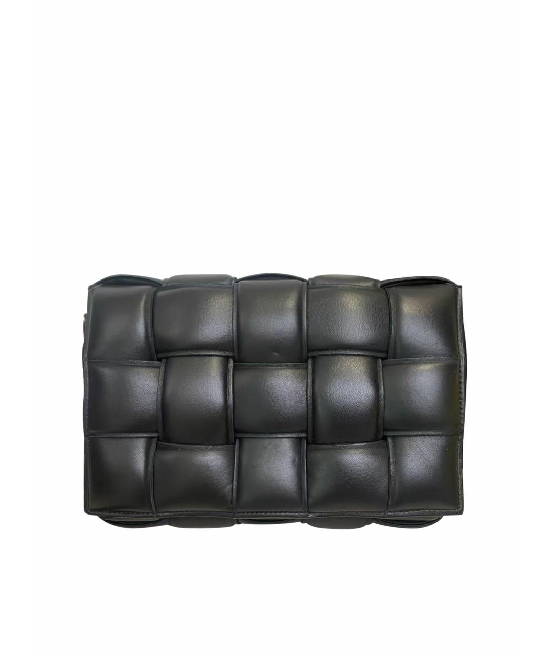 BOTTEGA VENETA Черная кожаная сумка через плечо, фото 1