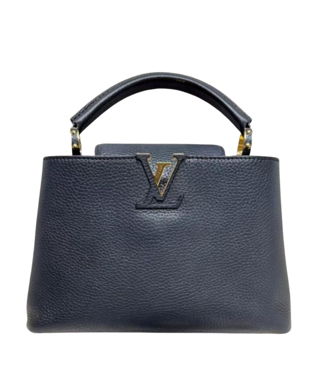 LOUIS VUITTON Черная кожаная сумка через плечо, фото 1