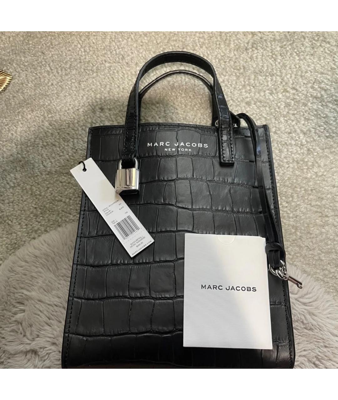 MARC JACOBS Черная кожаная сумка через плечо, фото 4