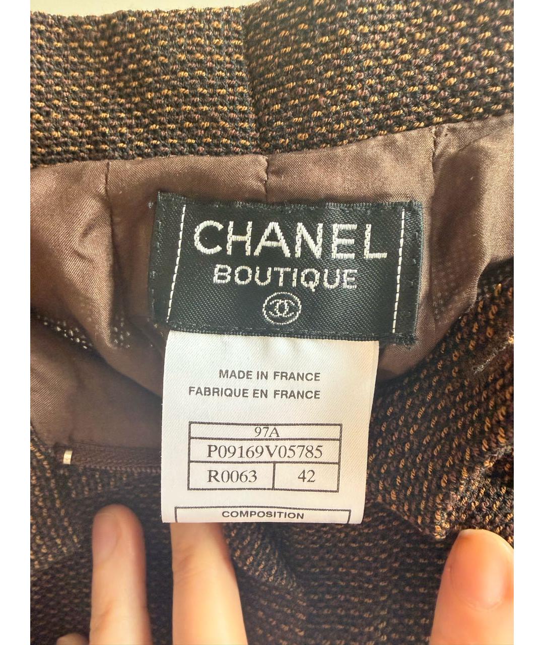 CHANEL Коричневый костюм с брюками, фото 6