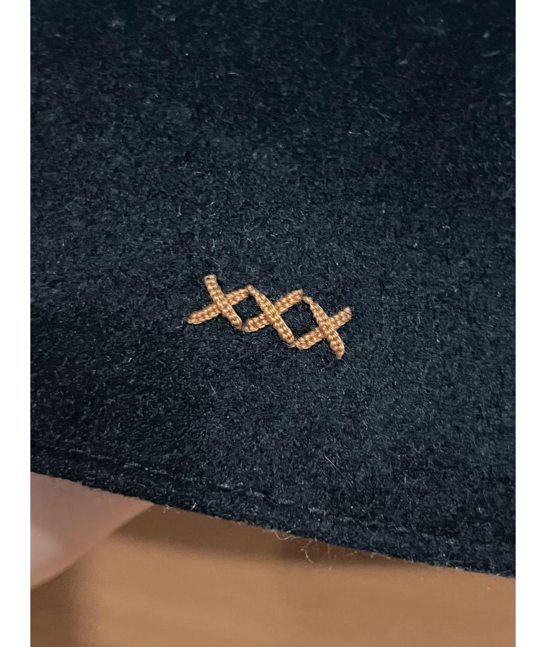 ERMENEGILDO ZEGNA XXX Черная кашемировая кепка/бейсболка, фото 4