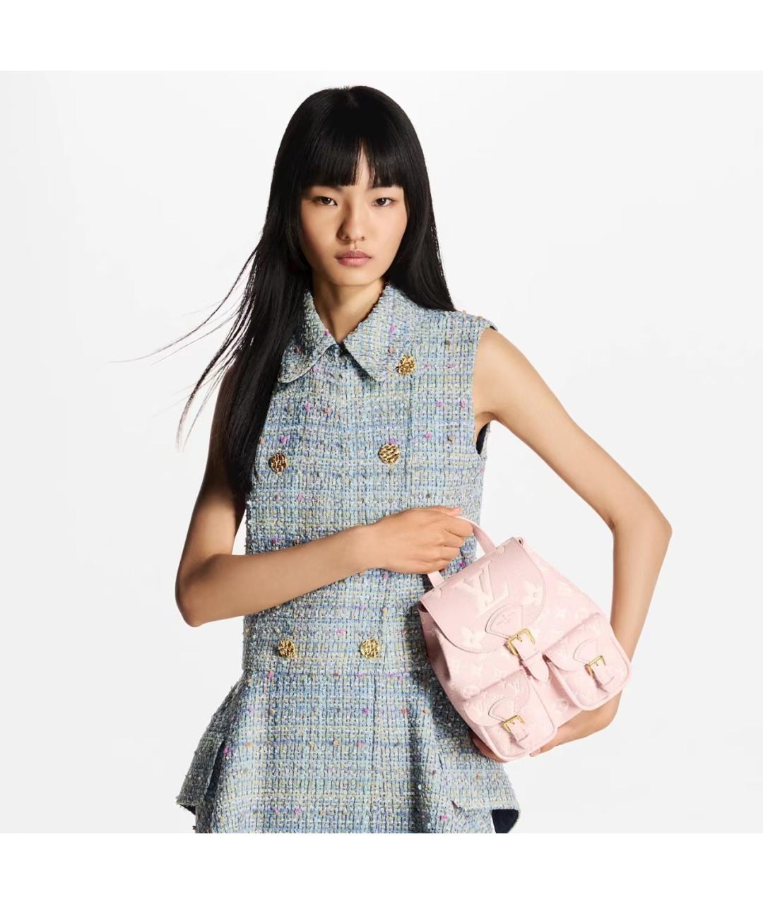 LOUIS VUITTON Розовый рюкзак, фото 3