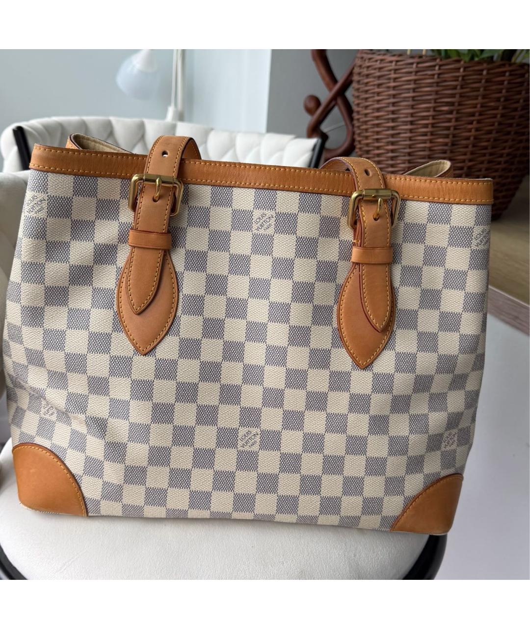 LOUIS VUITTON Бежевая сумка тоут из канвы, фото 3