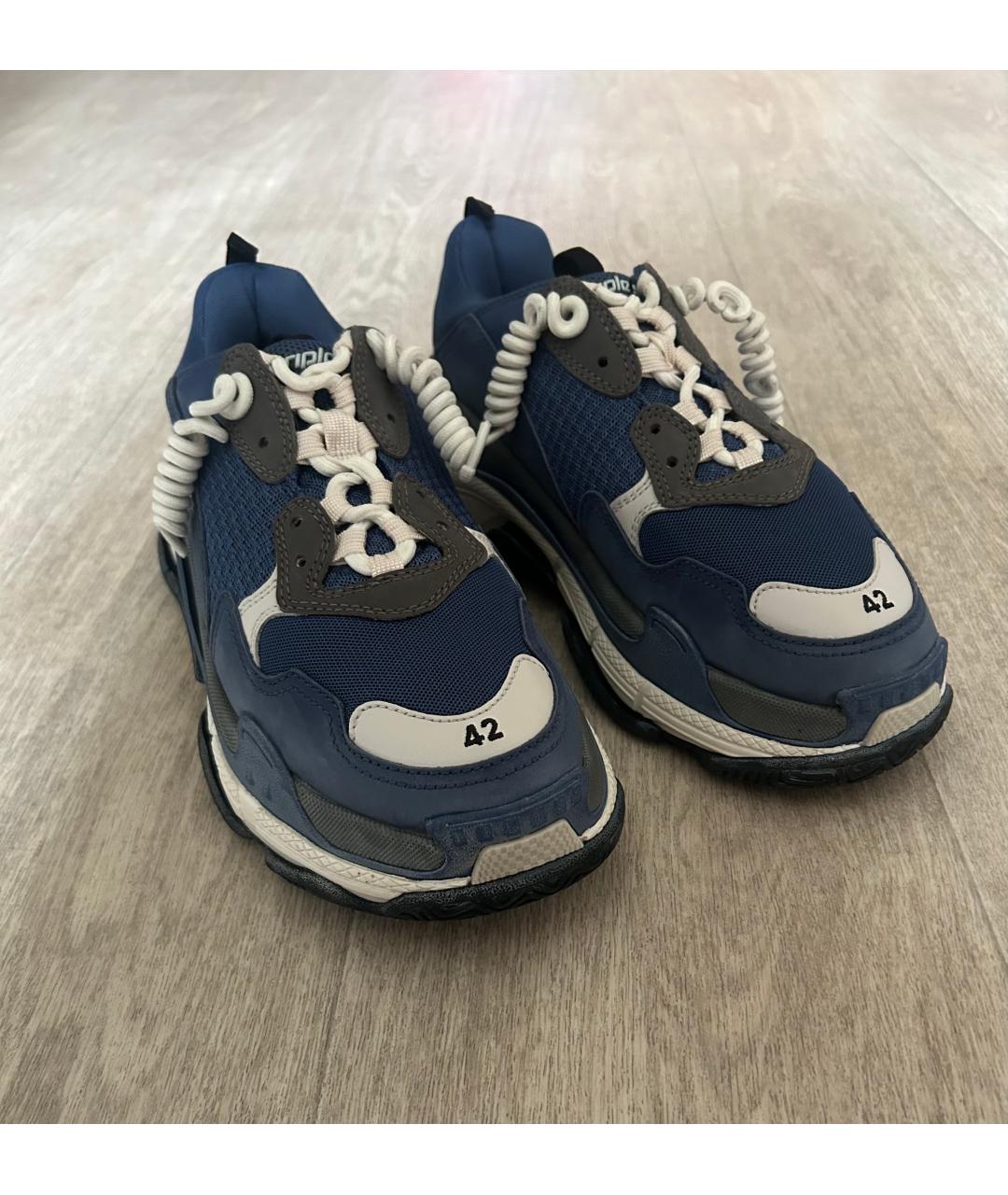 BALENCIAGA Черные низкие кроссовки / кеды, фото 2