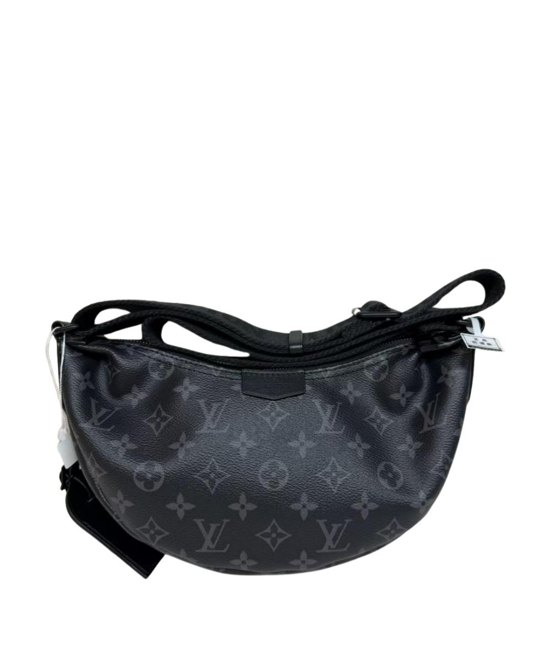 LOUIS VUITTON Черная сумка через плечо из канвы, фото 1