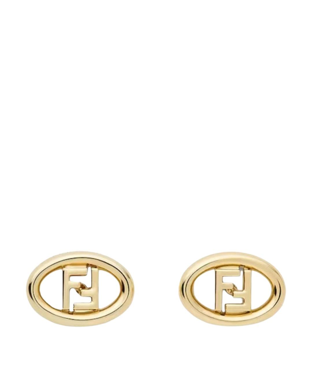FENDI Золотые серьги, фото 1
