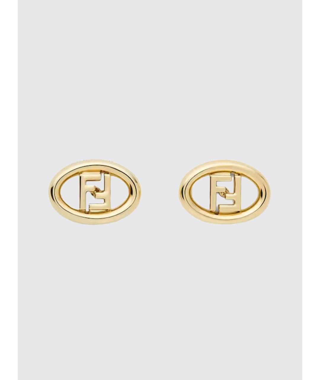 FENDI Золотые серьги, фото 3