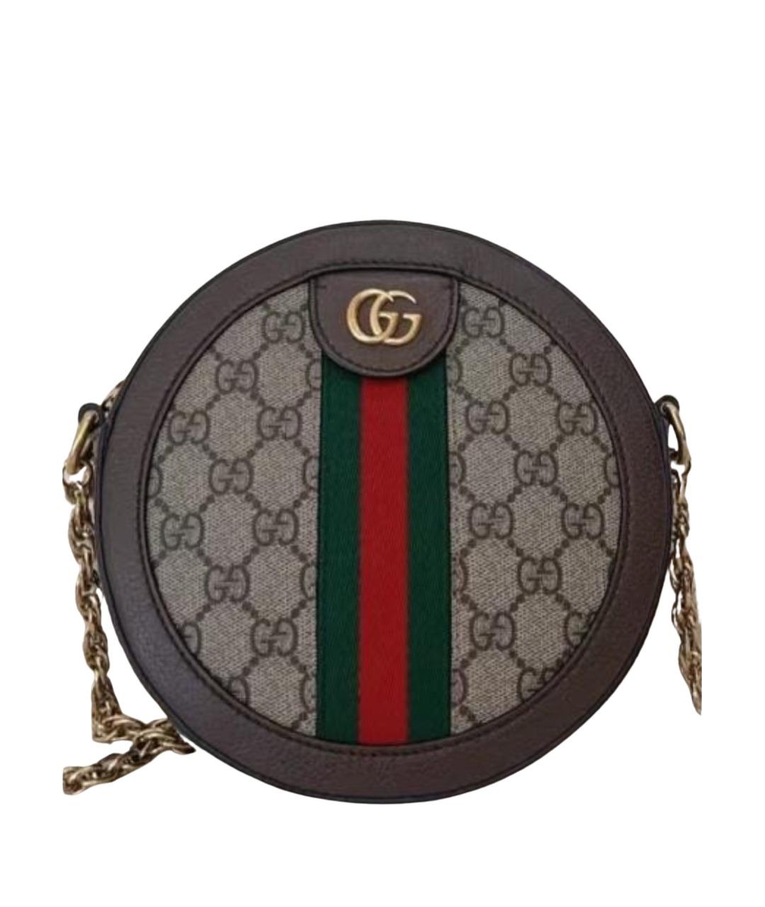 GUCCI Коричневая сумка через плечо, фото 1