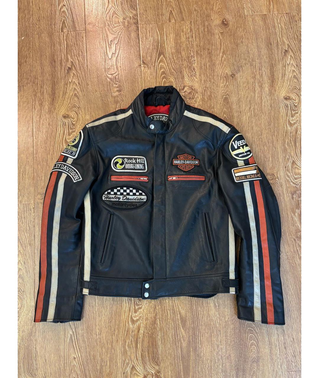 Harley Davidson Черная кожаная куртка, фото 5