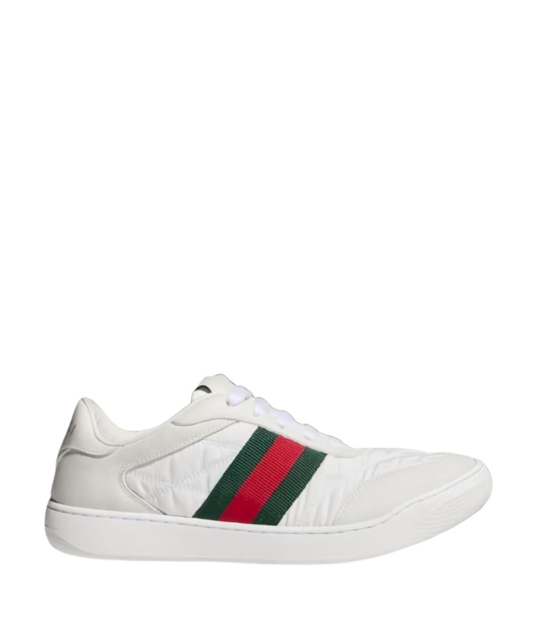 GUCCI Белые синтетические кроссовки, фото 1