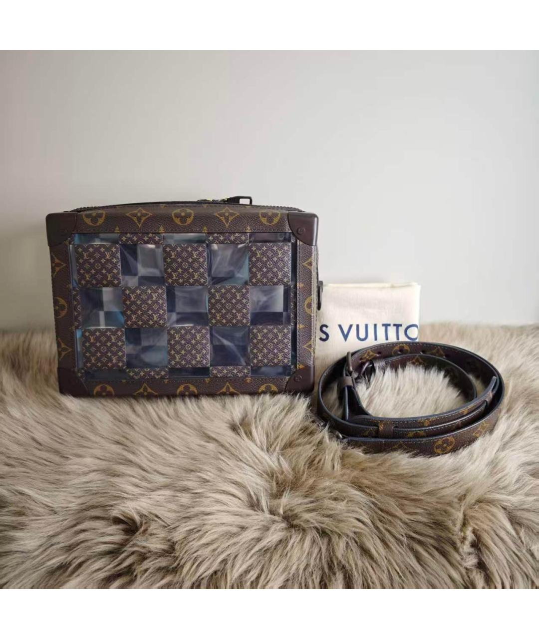 LOUIS VUITTON Коричневая сумка через плечо из канвы, фото 2
