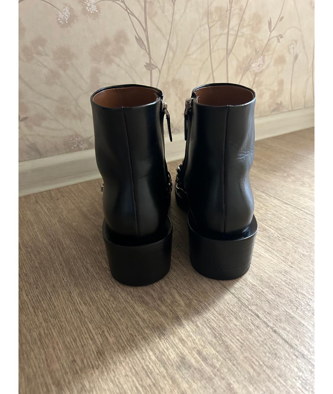 GIVENCHY Черные кожаные ботинки, фото 3