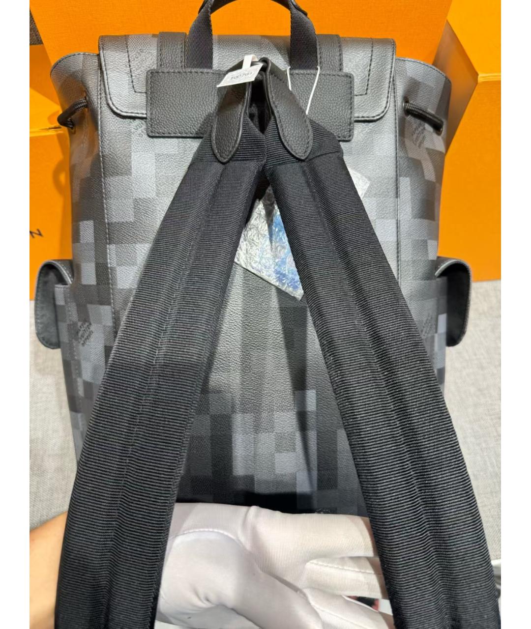LOUIS VUITTON Черный рюкзак, фото 4