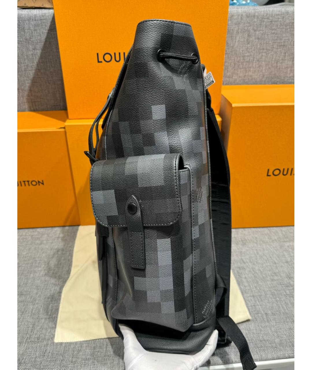 LOUIS VUITTON Черный рюкзак, фото 2