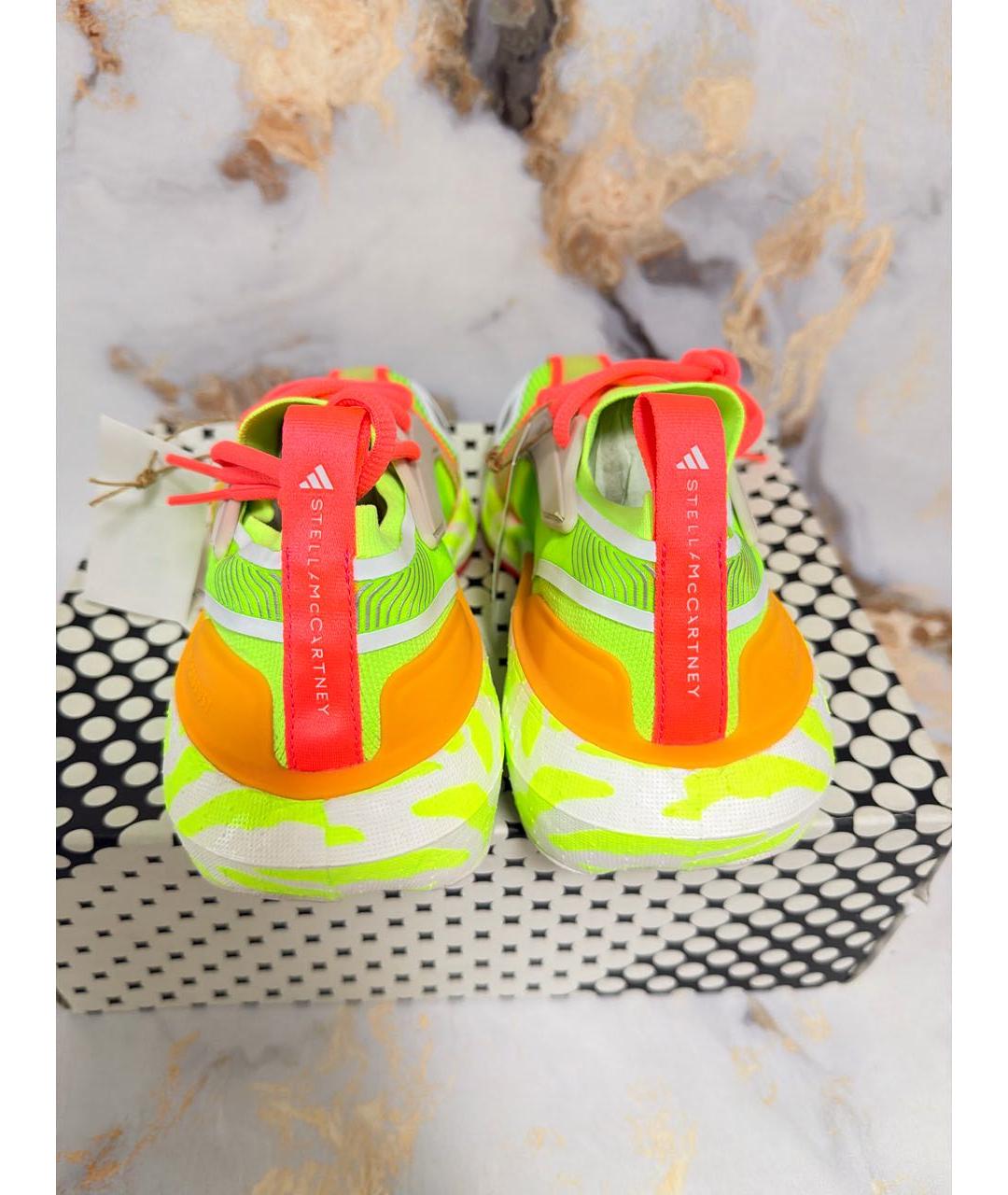 ADIDAS BY STELLA MCCARTNEY Салатовые текстильные кроссовки, фото 6