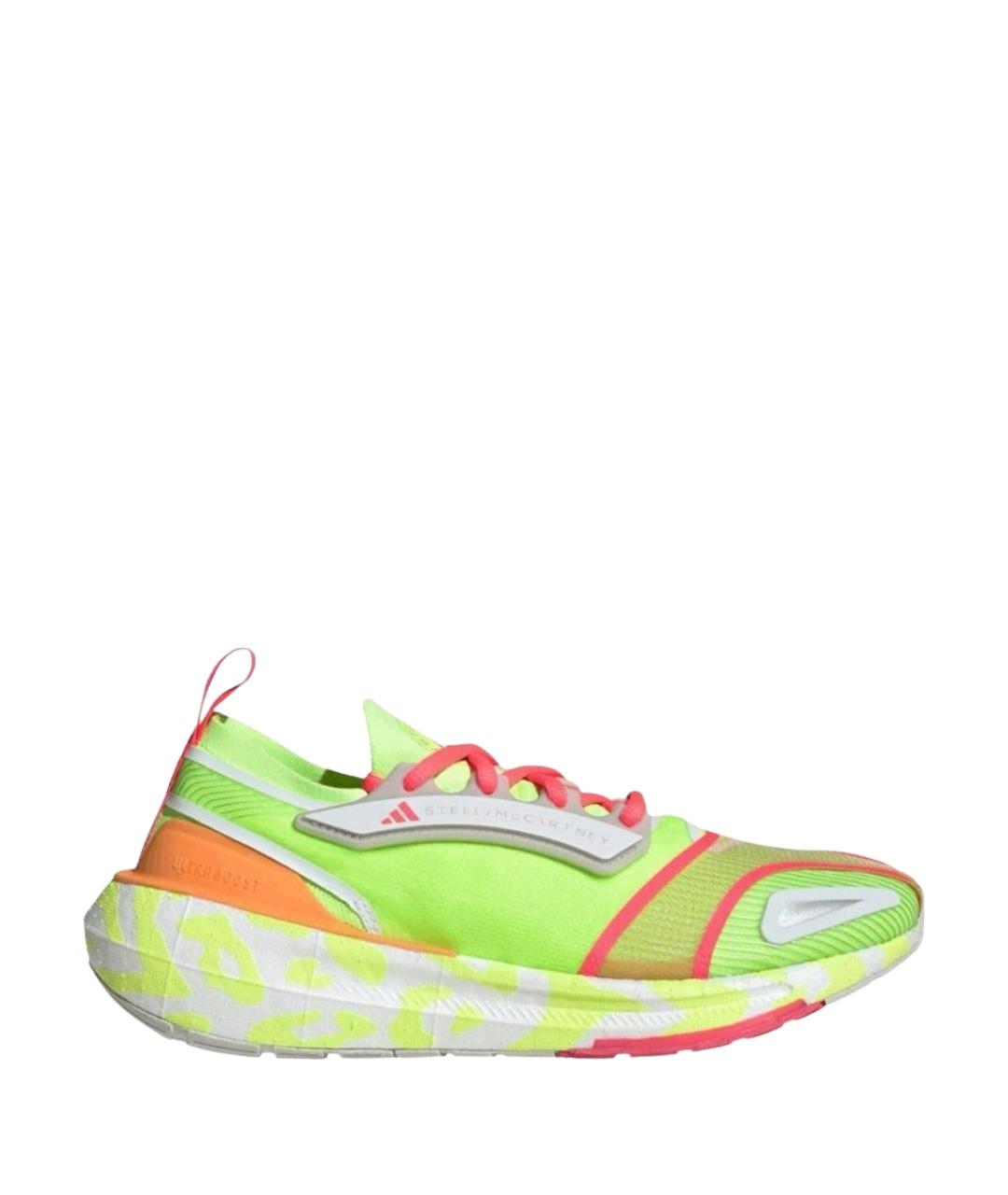 ADIDAS BY STELLA MCCARTNEY Салатовые текстильные кроссовки, фото 1