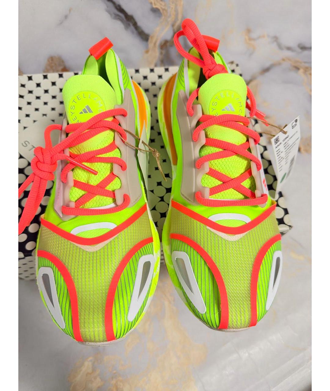 ADIDAS BY STELLA MCCARTNEY Салатовые текстильные кроссовки, фото 4