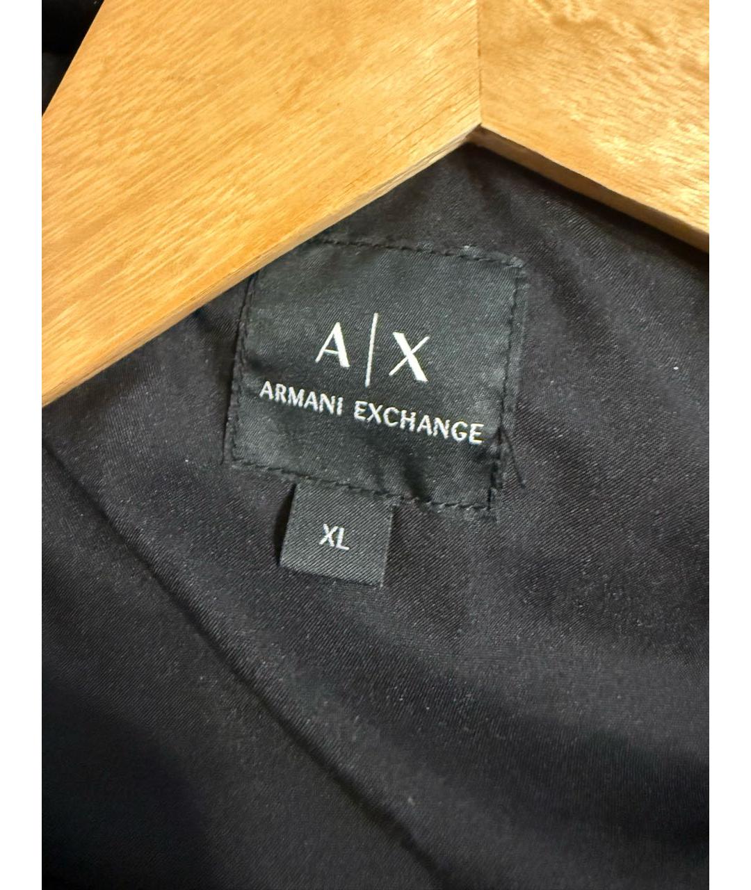 ARMANI EXCHANGE Темно-синяя полиэстеровая куртка, фото 3