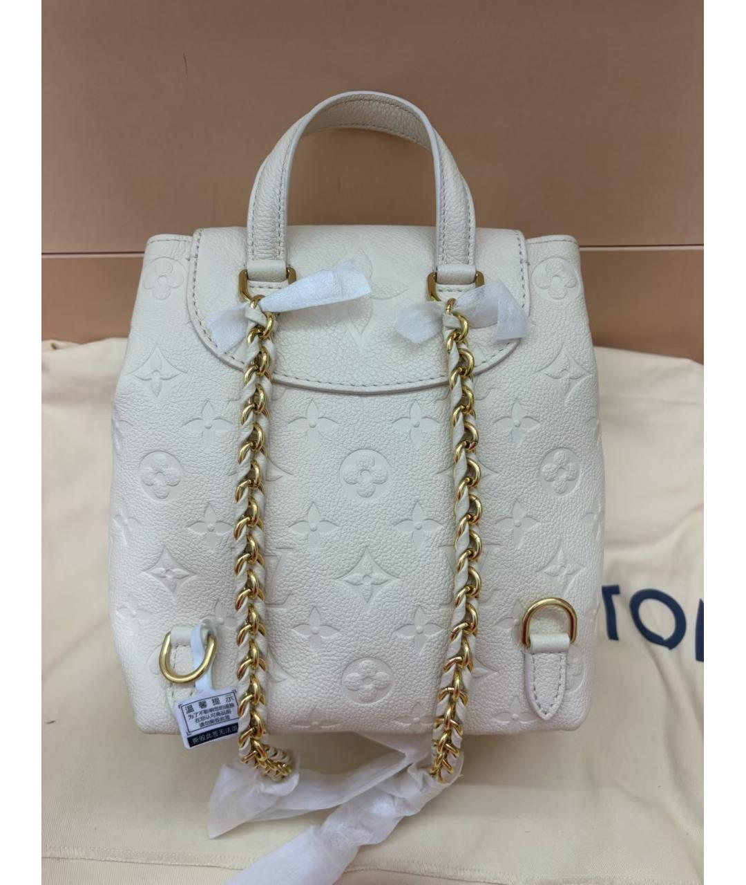 LOUIS VUITTON Белый кожаный рюкзак, фото 2