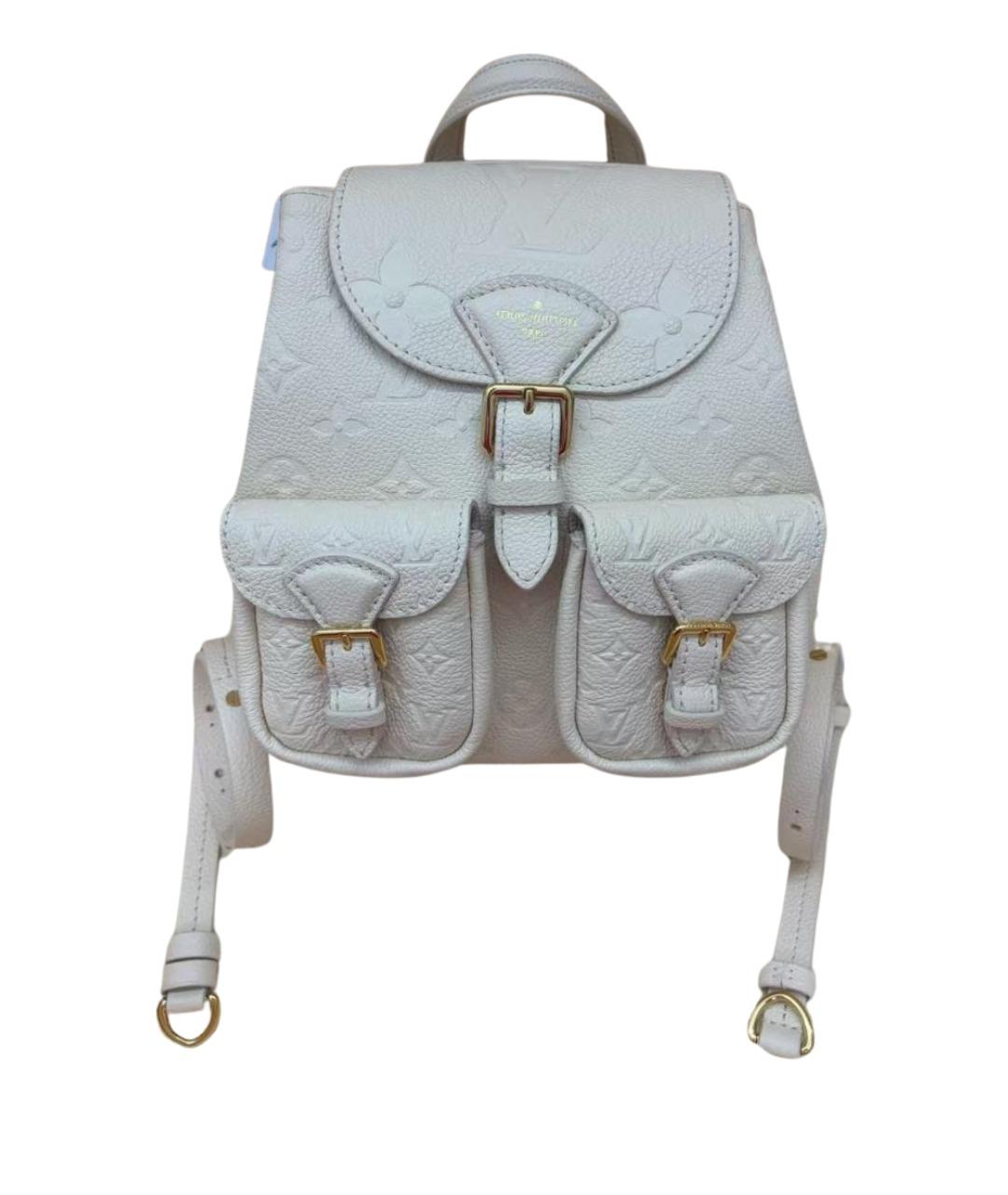 LOUIS VUITTON Белый кожаный рюкзак, фото 1