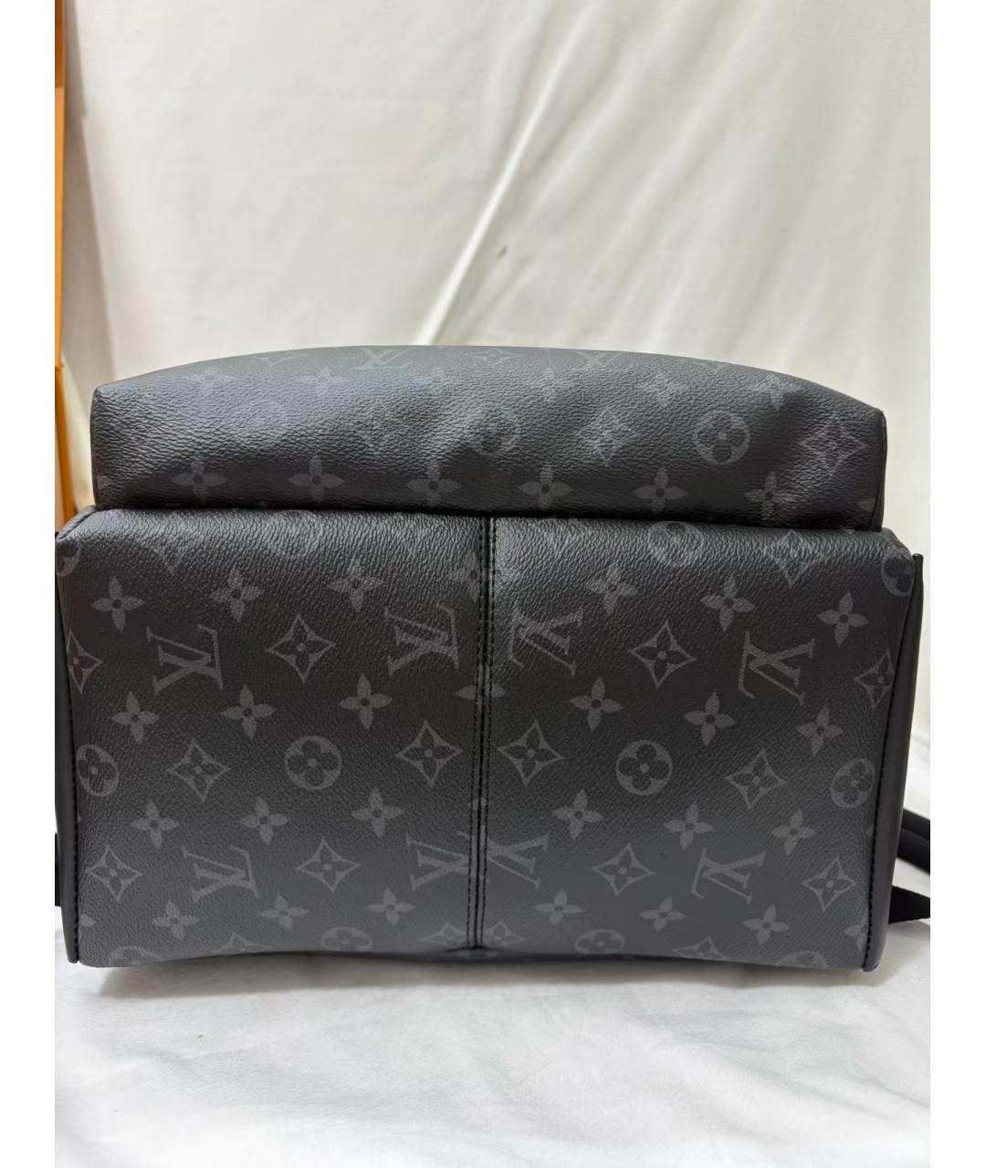 LOUIS VUITTON Черный кожаный рюкзак, фото 3