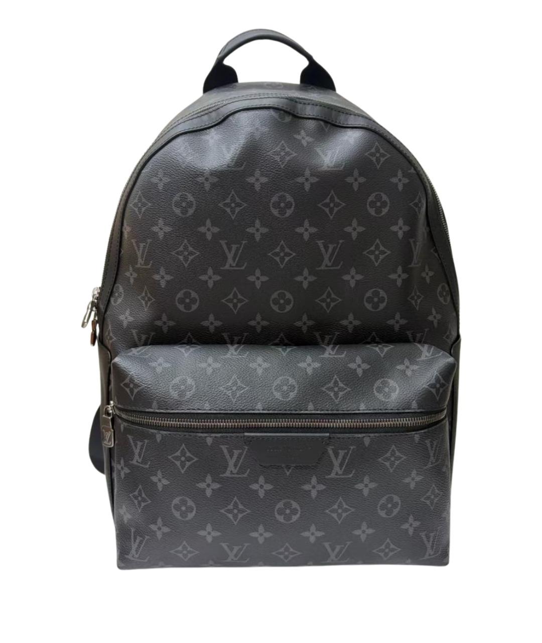 LOUIS VUITTON Черный кожаный рюкзак, фото 1