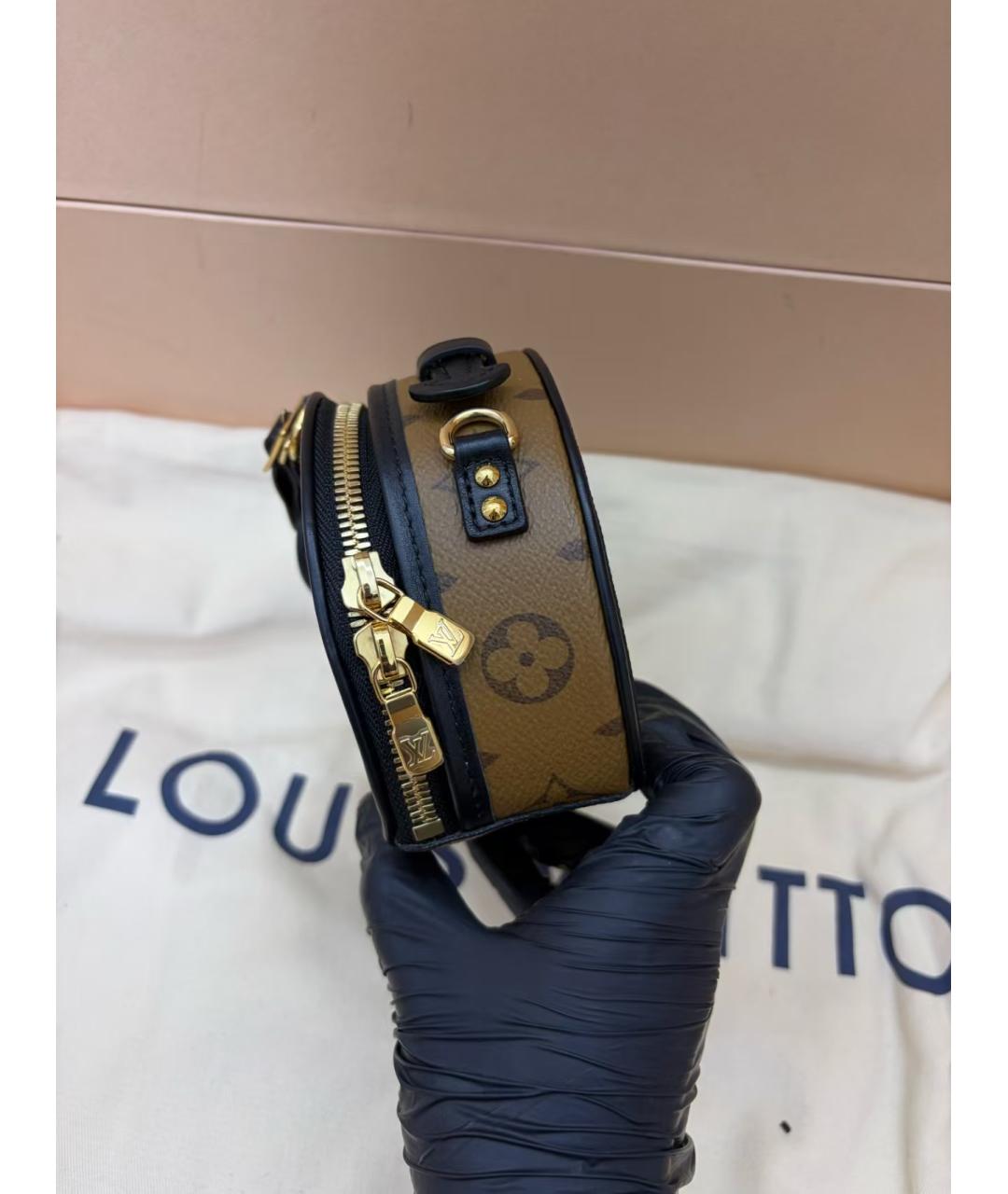 LOUIS VUITTON Коричневая сумка через плечо из канвы, фото 3