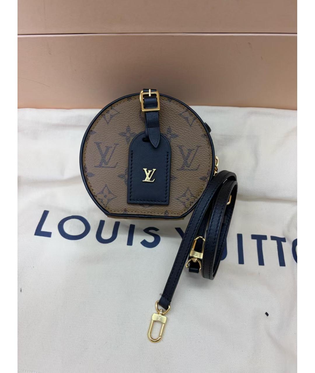 LOUIS VUITTON Коричневая сумка через плечо из канвы, фото 5