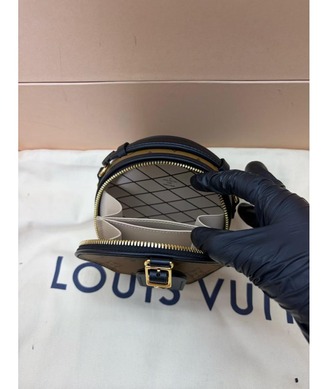 LOUIS VUITTON Коричневая сумка через плечо из канвы, фото 4