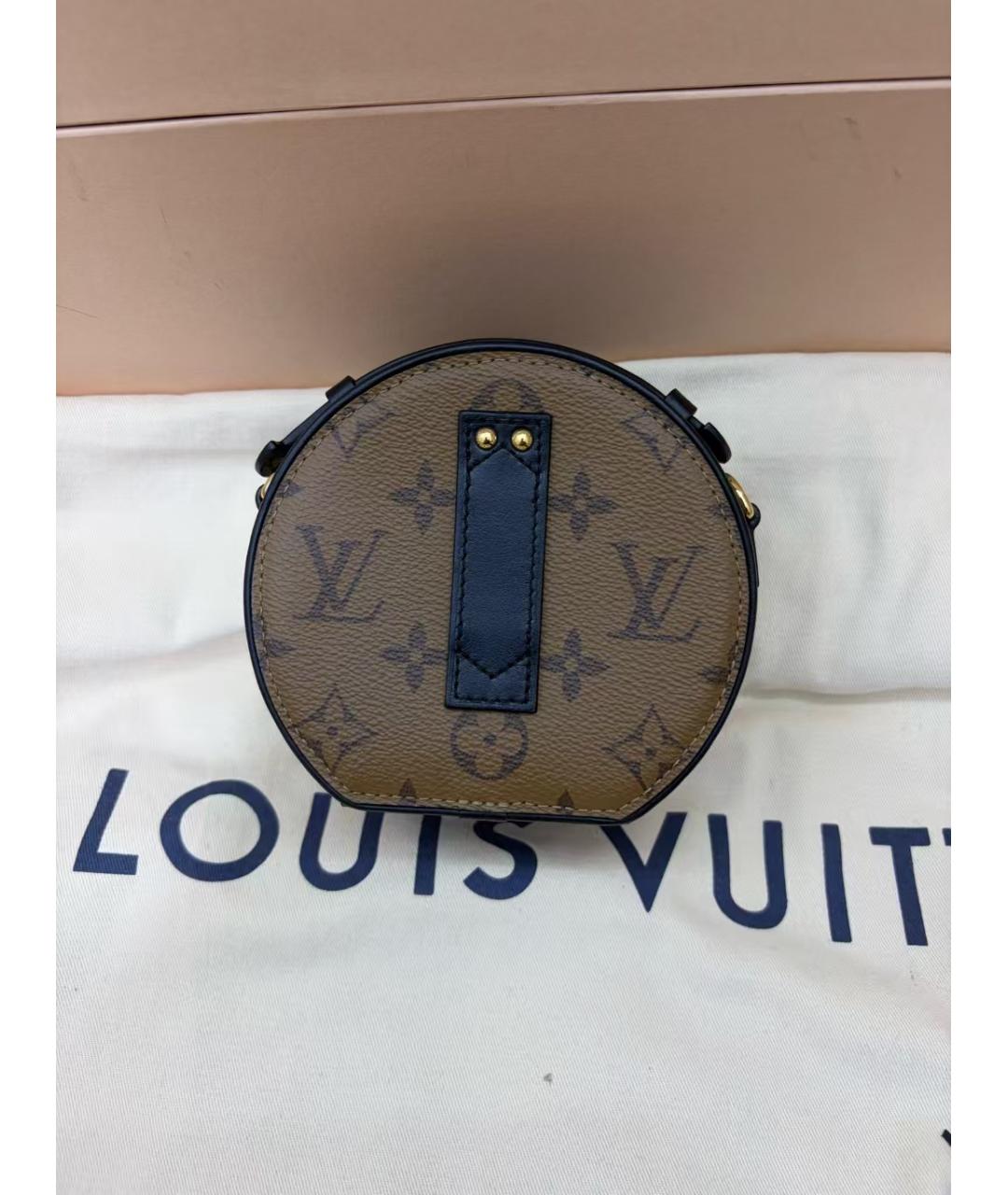 LOUIS VUITTON Коричневая сумка через плечо из канвы, фото 2