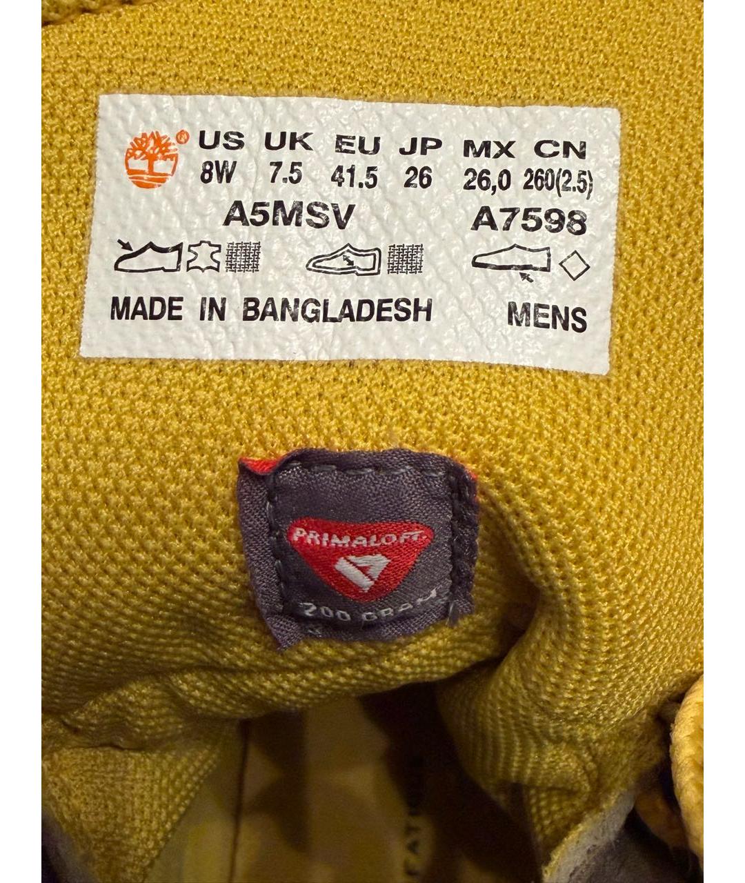 TIMBERLAND Бежевые нубуковые высокие ботинки, фото 6