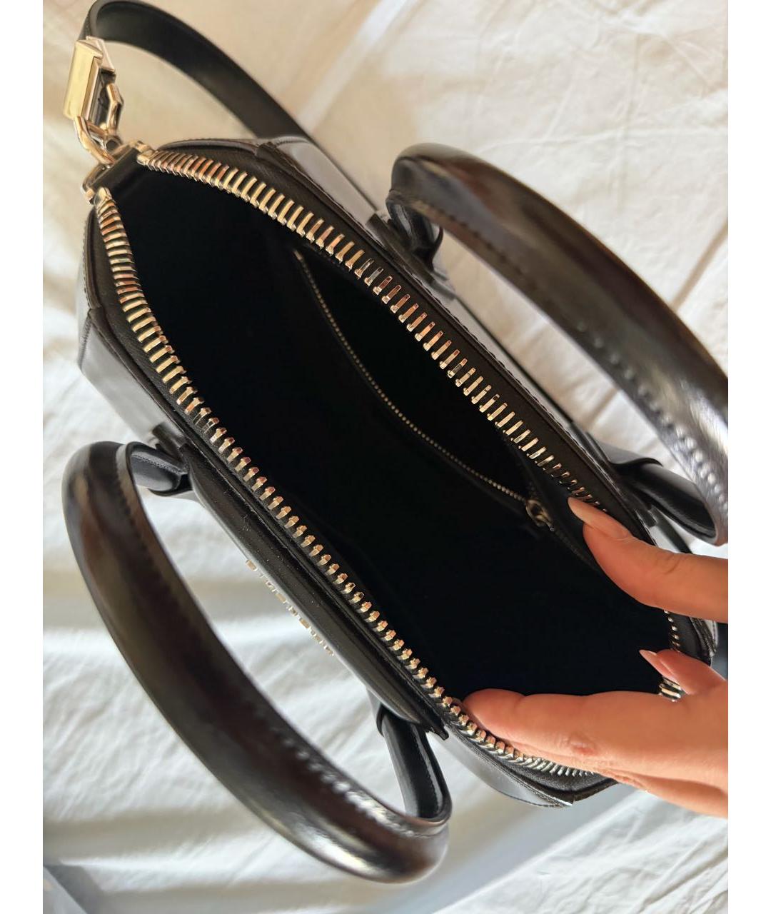 GIVENCHY Черная кожаная сумка с короткими ручками, фото 4