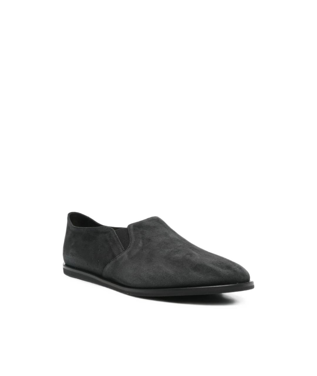 COMMON PROJECTS Черные замшевые лоферы, фото 2