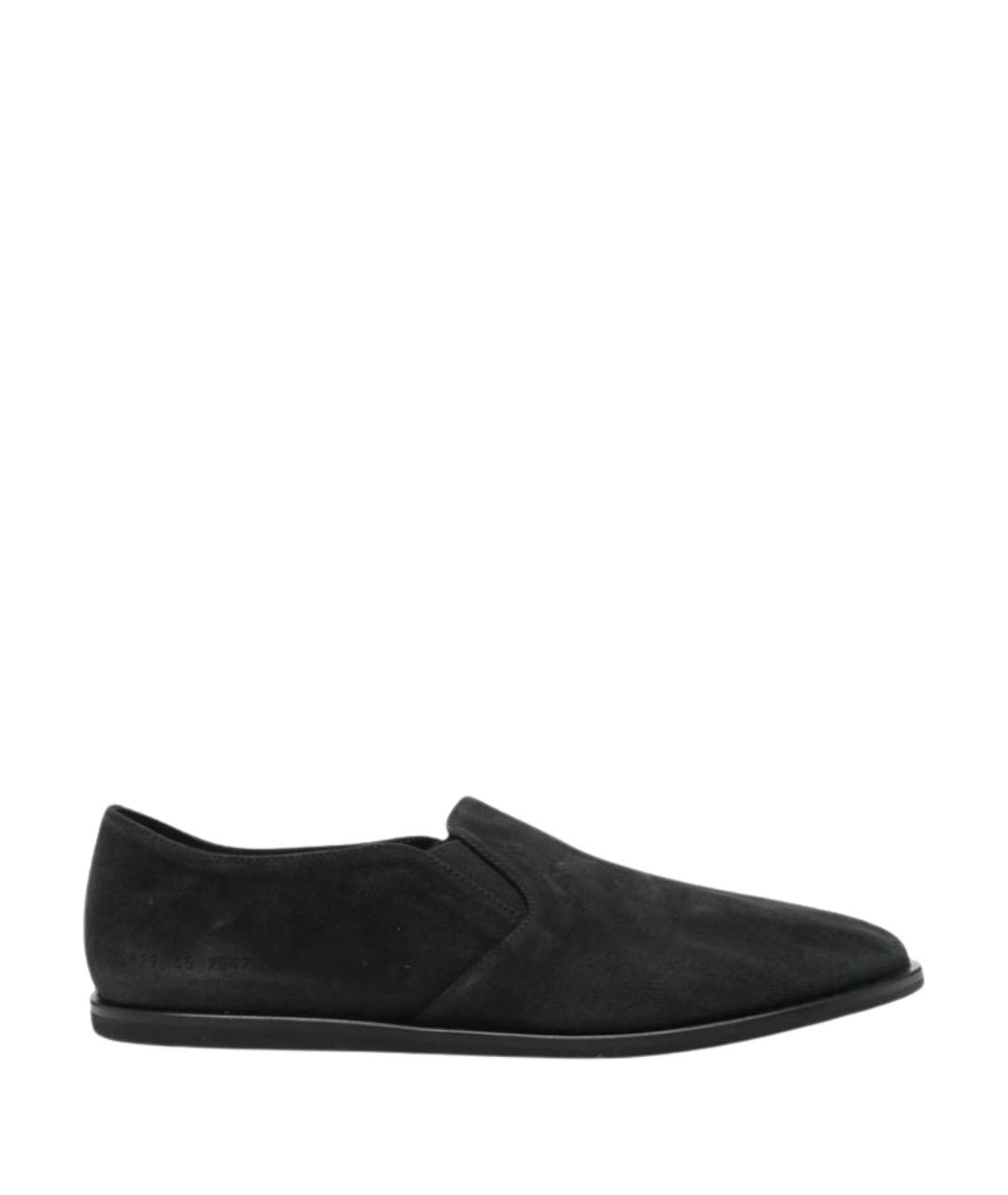 COMMON PROJECTS Черные замшевые лоферы, фото 1