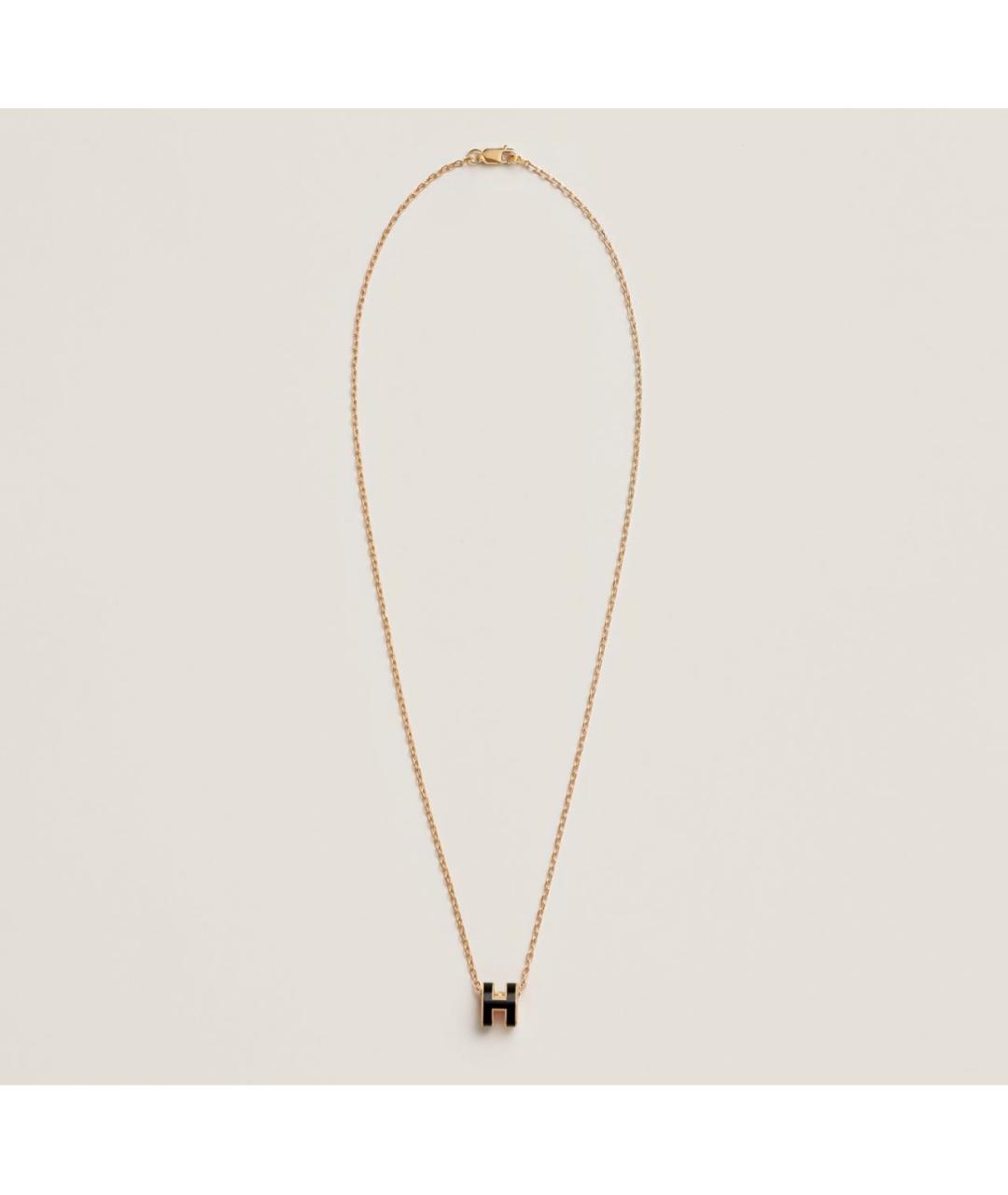 HERMES Черная металлическая подвеска, фото 2