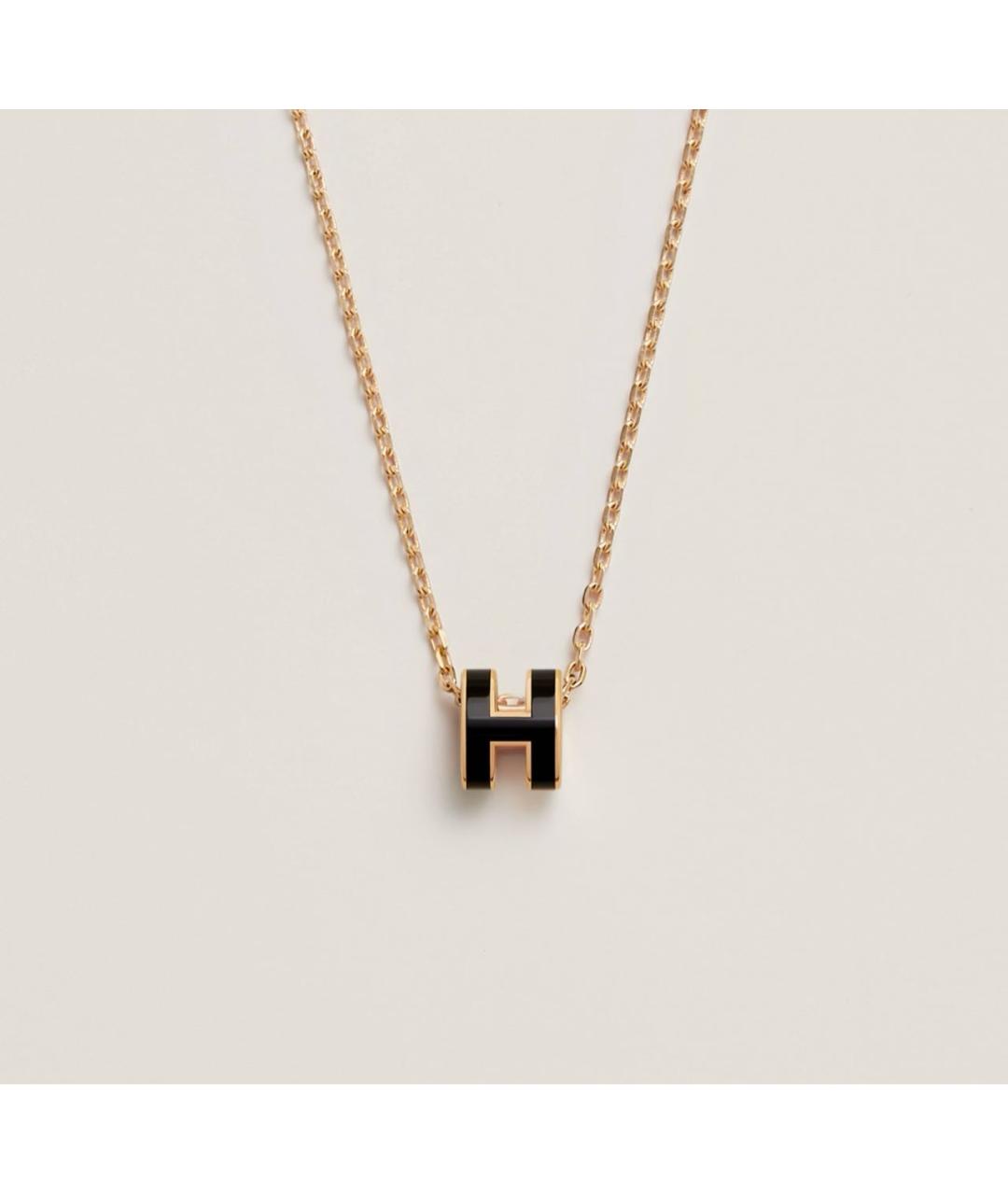 HERMES Черная металлическая подвеска, фото 5