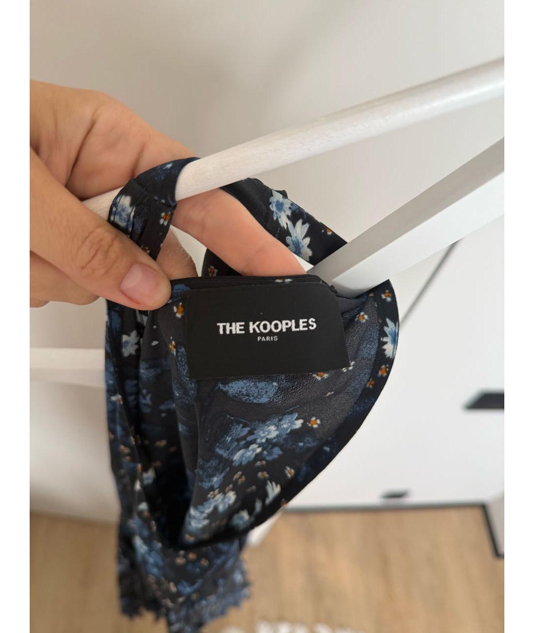 THE KOOPLES Темно-синее полиэстеровое повседневное платье, фото 3