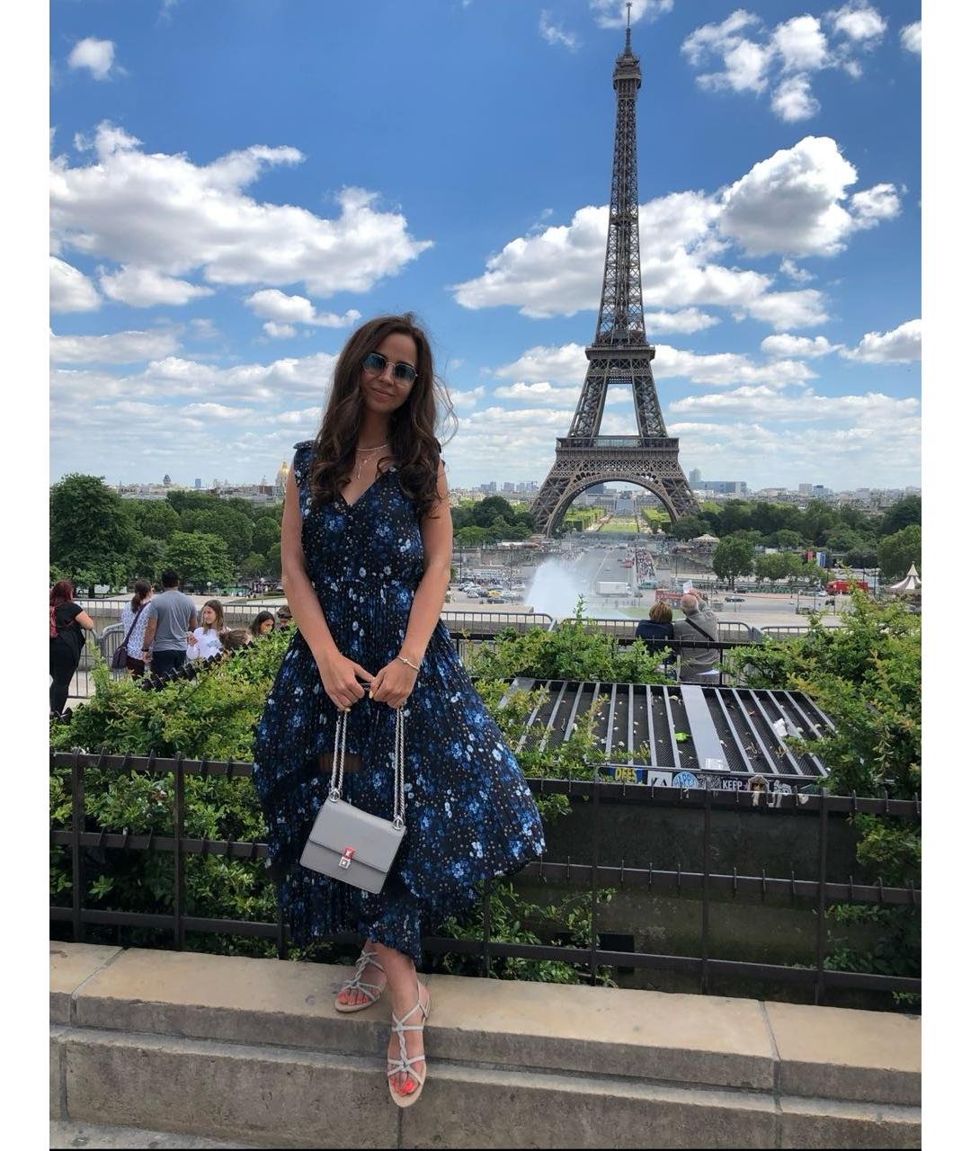THE KOOPLES Темно-синее полиэстеровое повседневное платье, фото 6
